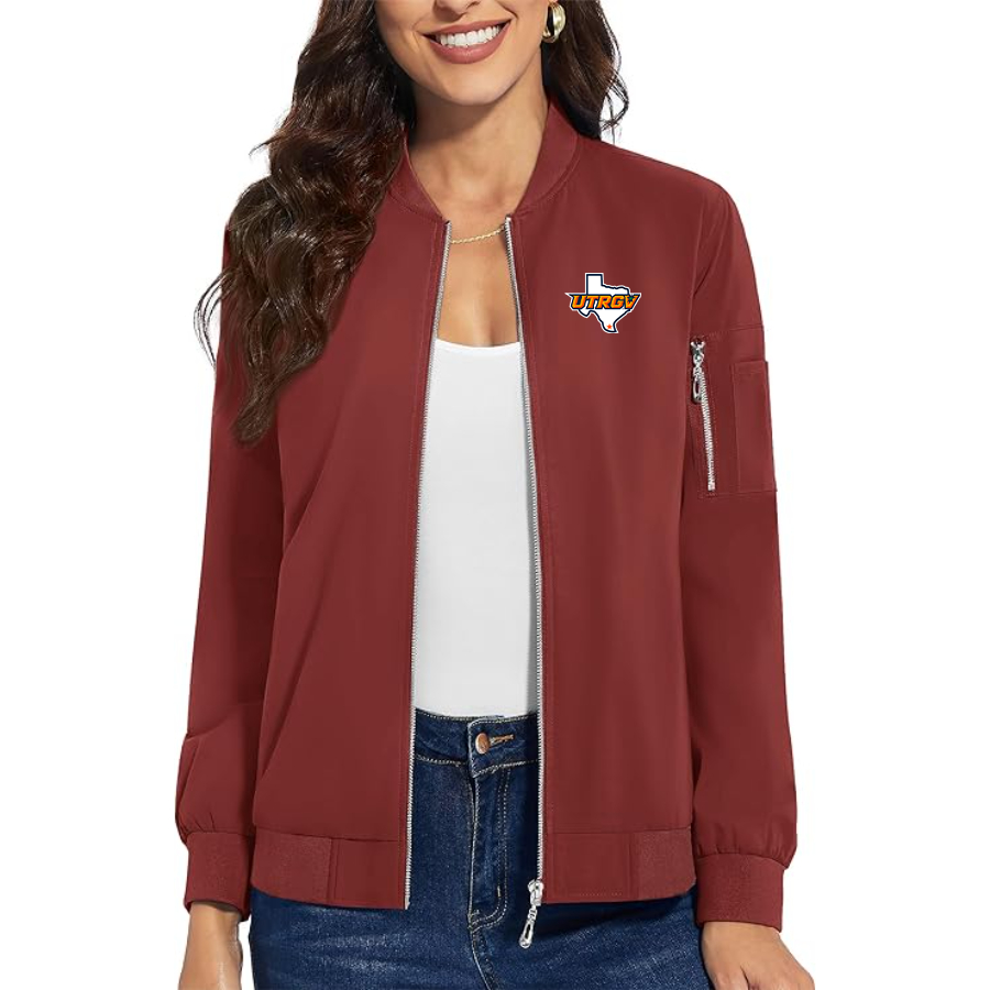 Women's UTRGV Vaqueros Premium Bomber Jacket Outerwear